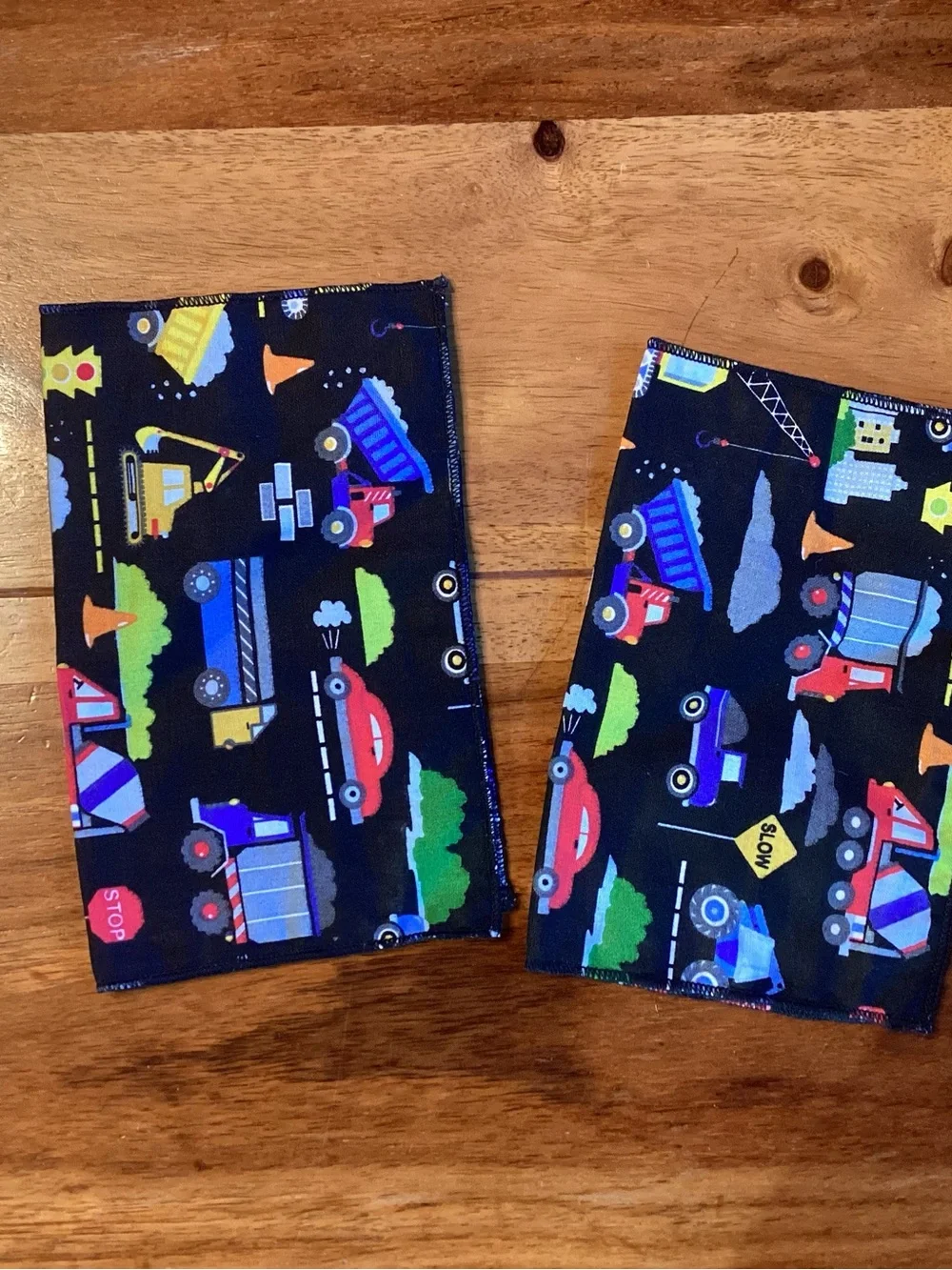 Kids Construction Vehicles Placemat and Napkin Set